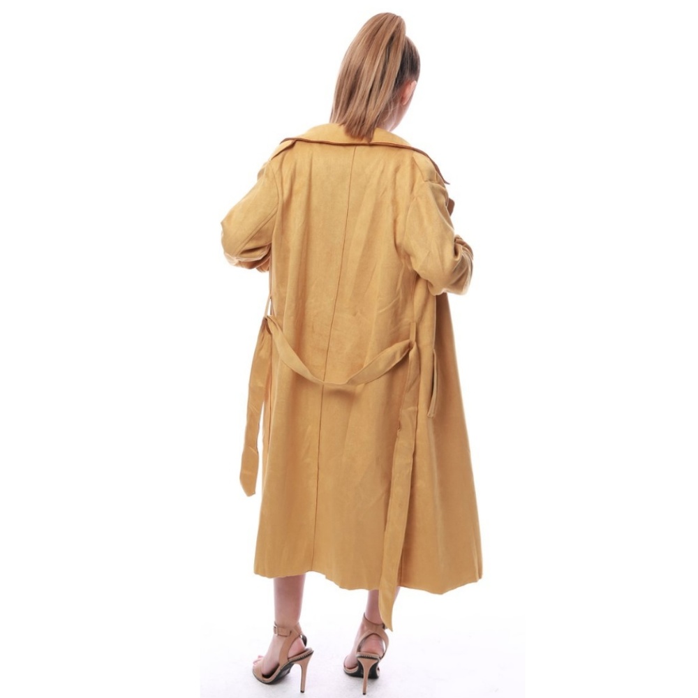 Suede Trench Coat - Picture 3 of 3